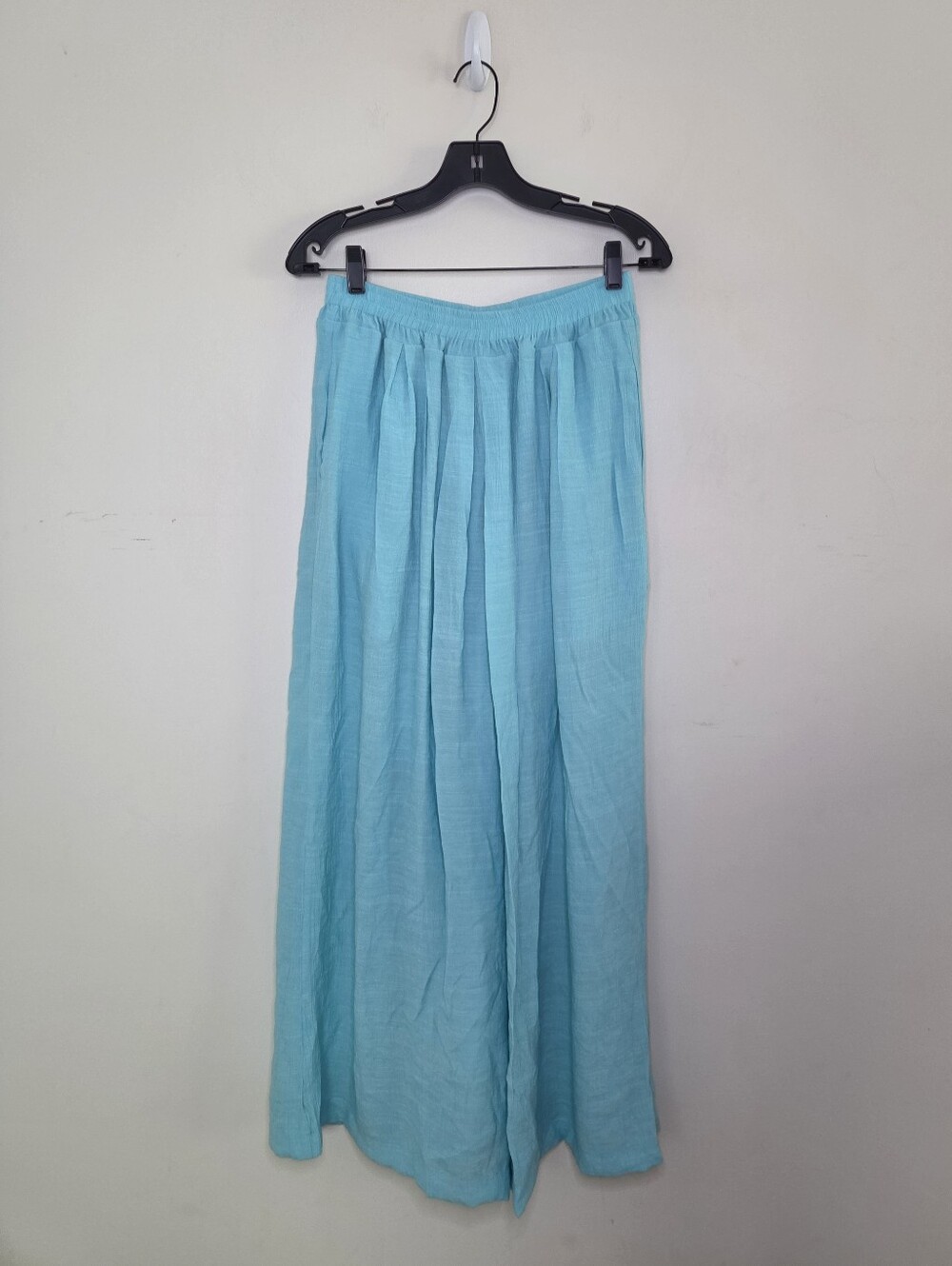 Women's KSUA Teal Wide Leg Gauzy Pamts Sz XL
